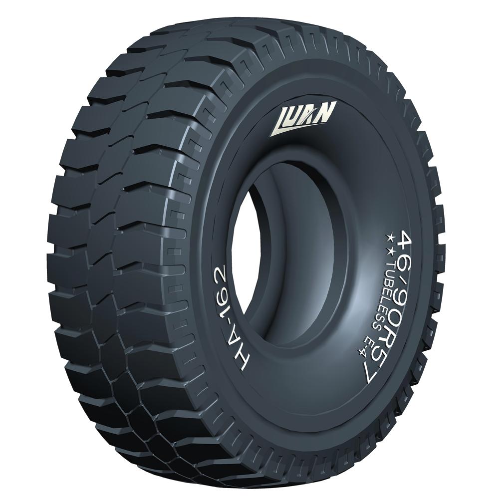 专门为刚性自卸卡车设计的巨型全钢子午线轮胎; AsiaGame橡胶提供高质量的工程机械轮胎